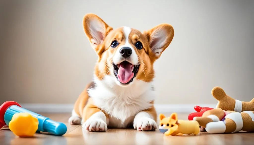 Bite Inhibition Corgi Puppy