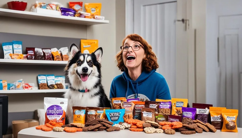 Choosing treats for trick training