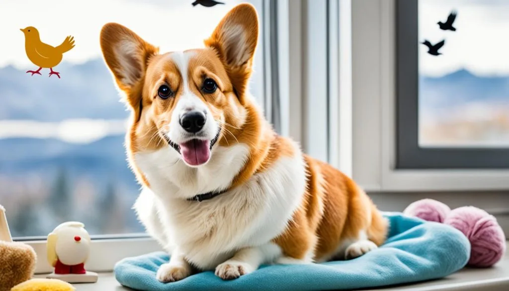 Coping with corgi alone time