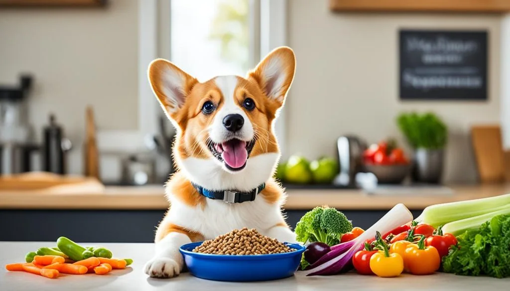 Corgi Puppy Feeding