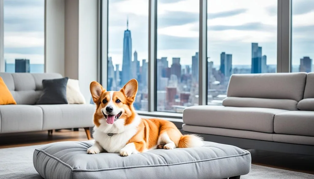 Corgi apartment living