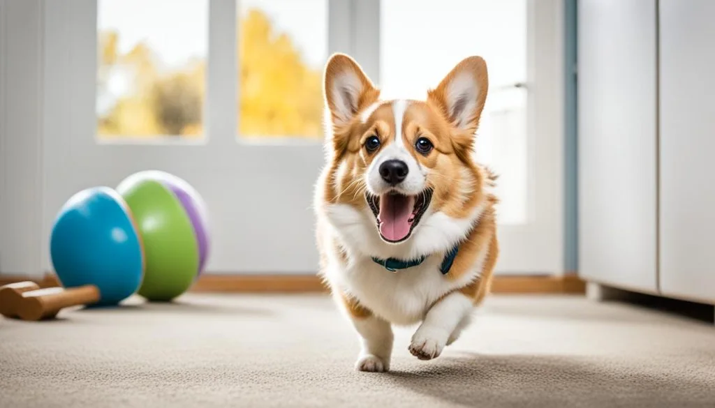 Corgi barking and nipping