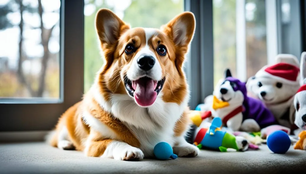 Corgi barking and separation anxiety
