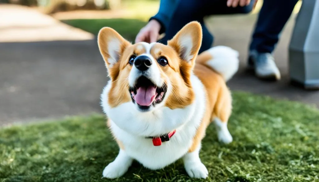 Corgi behavior training image