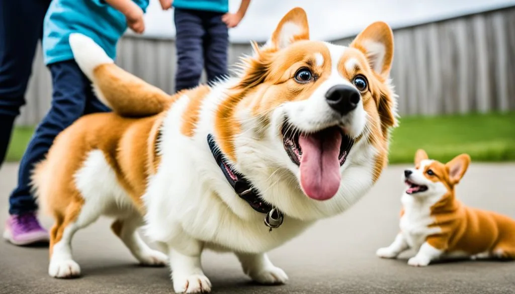 Corgi behavior with children