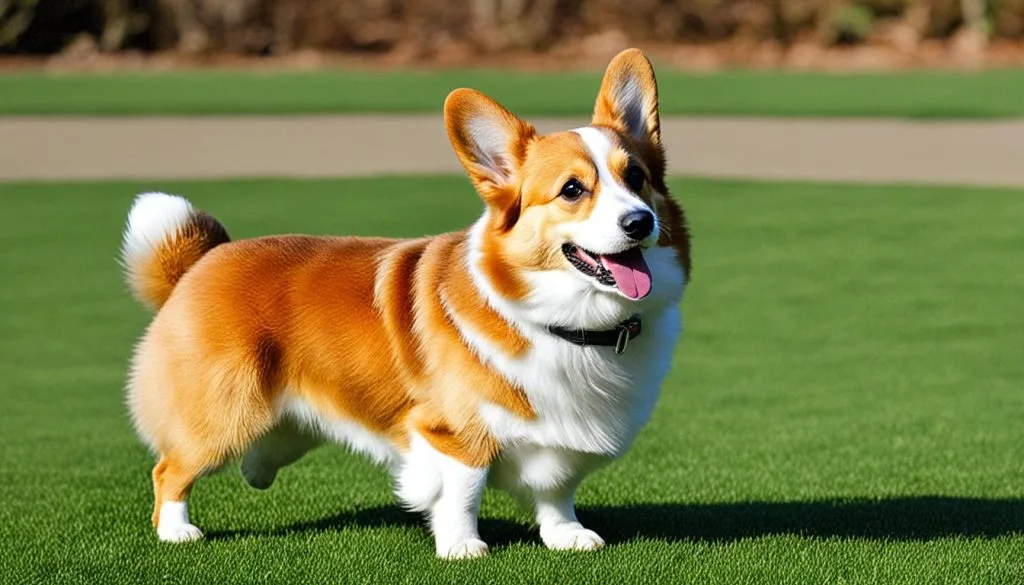 Corgi body posture