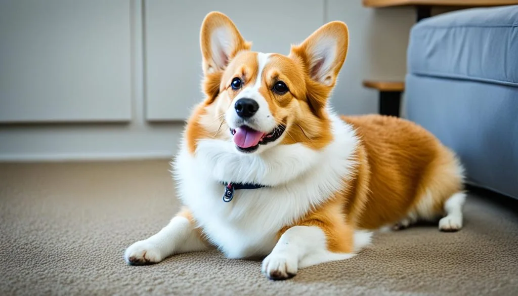 Corgi daily routine