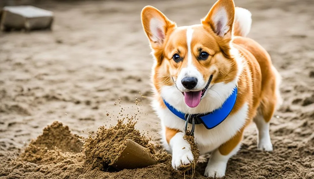 Corgi digging solutions