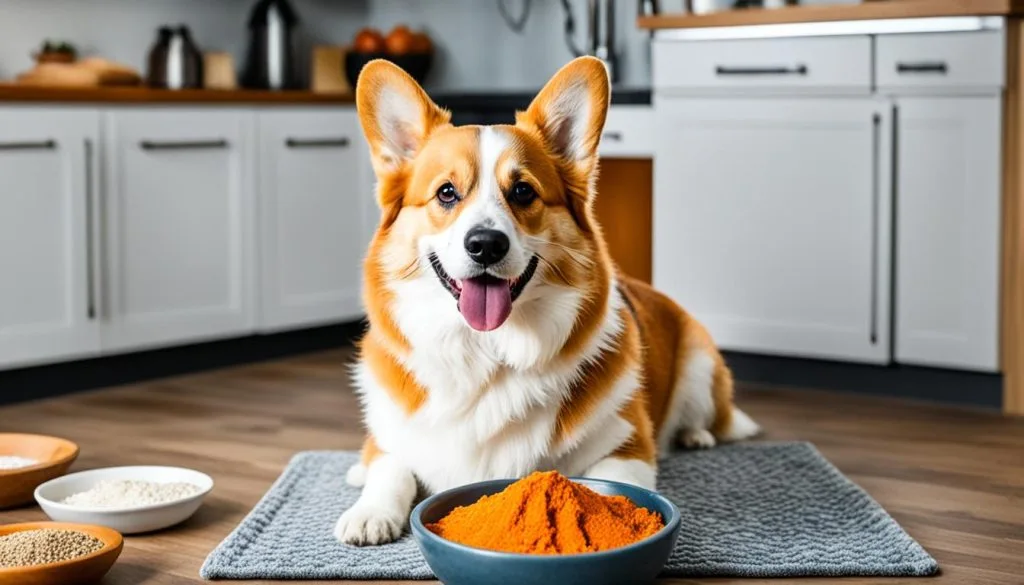 Corgi enjoying homemade dog treats