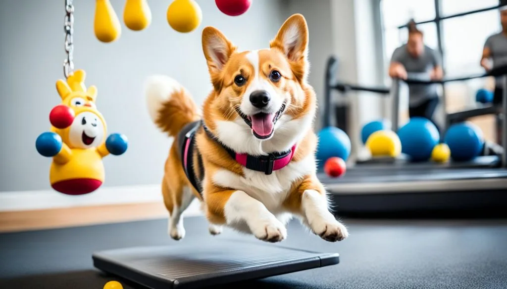Corgi exercise and mental stimulation