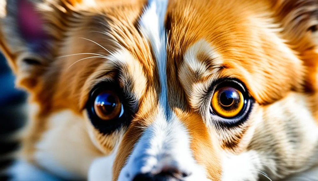 Corgi eye contact