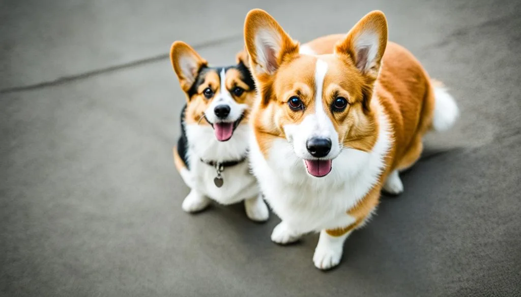 Corgi eye contact