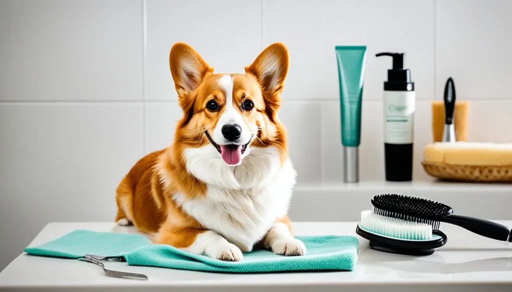 Corgi grooming