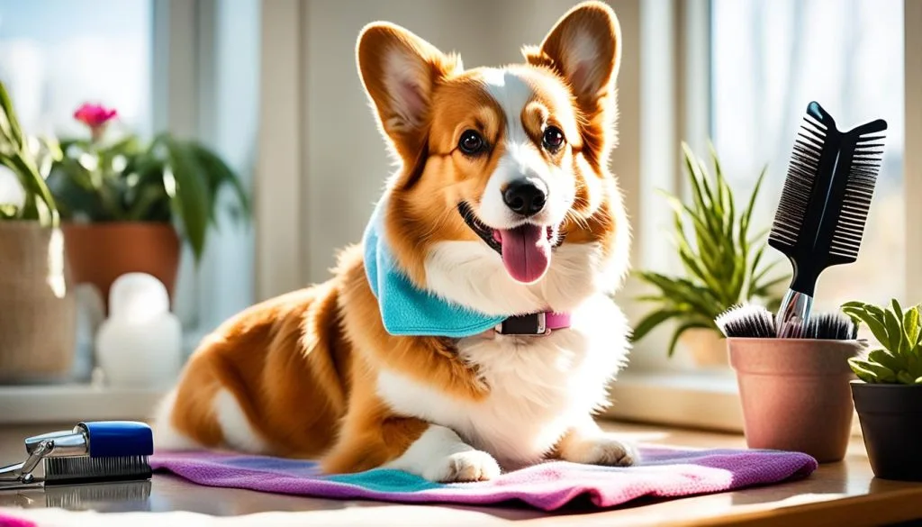 Corgi grooming