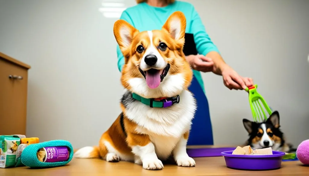 Corgi grooming