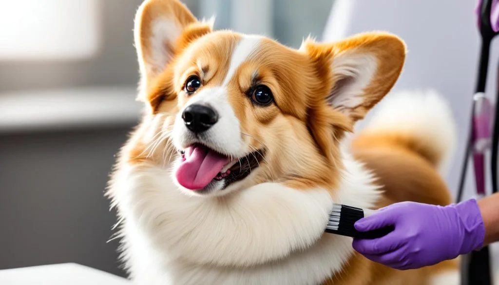 Corgi grooming image