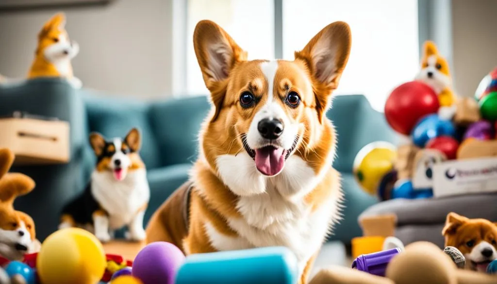 Corgi guarding resources