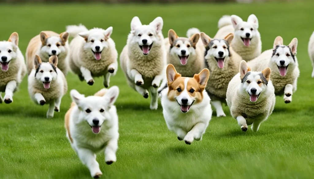Corgi herding