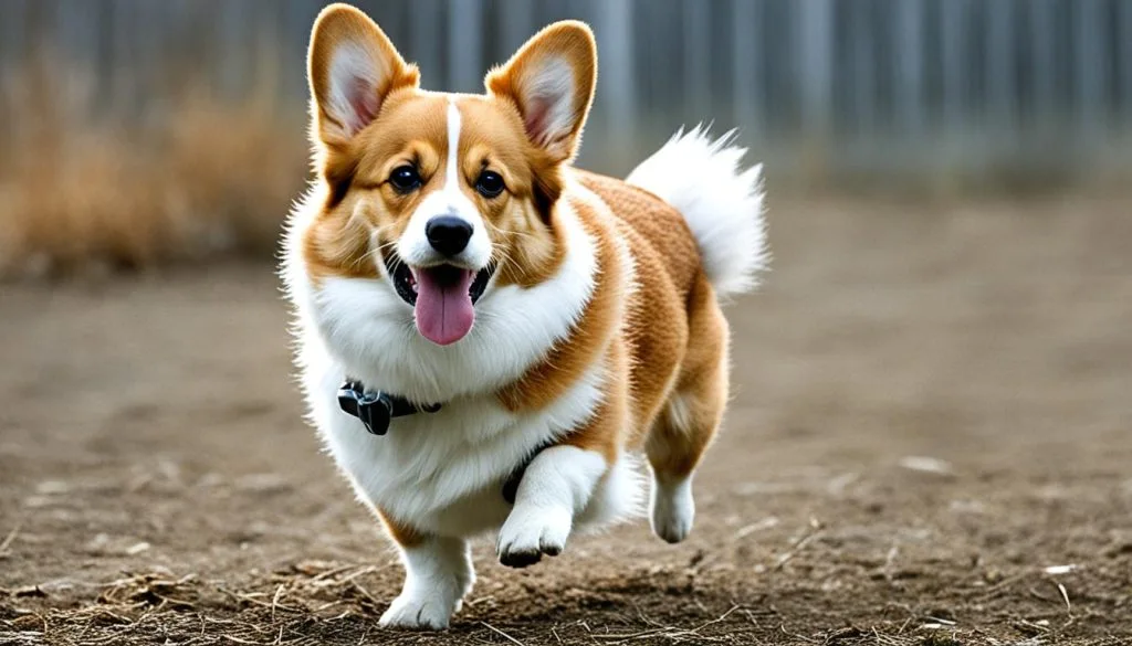 Corgi raised hackles
