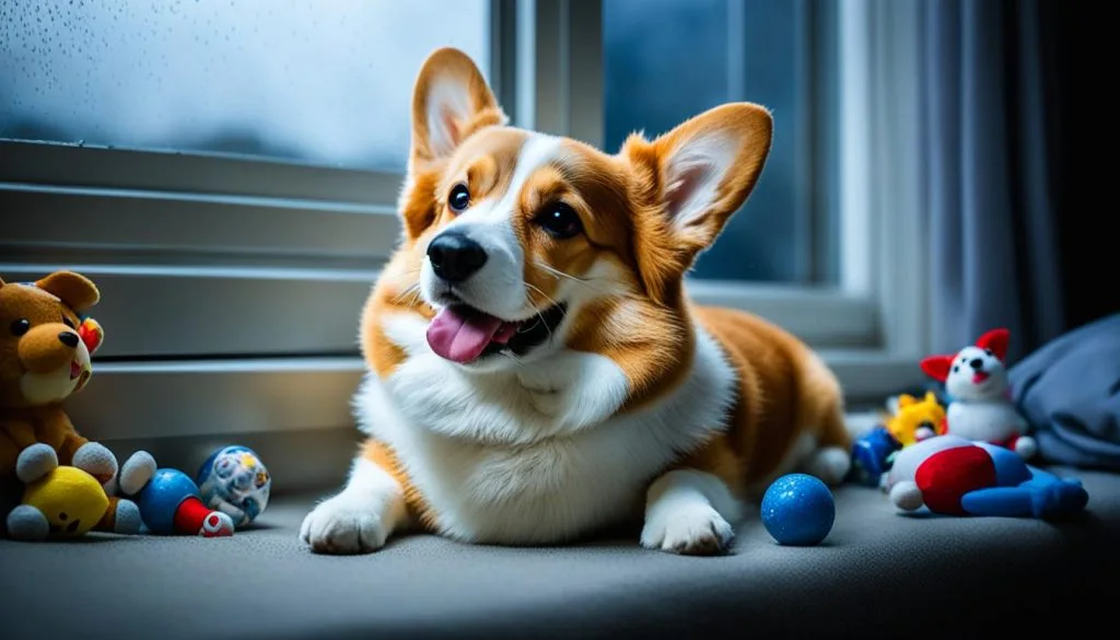 Corgi separation anxiety