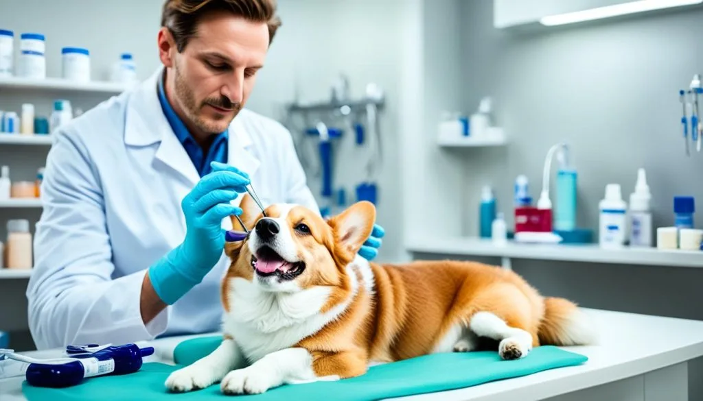 Corgi skin allergy treatment