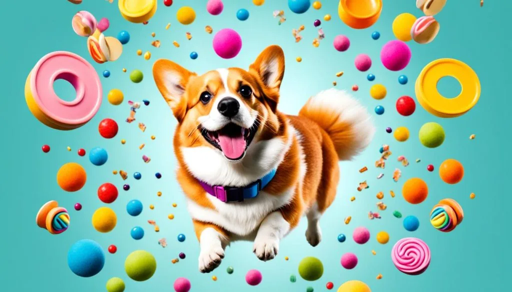 Corgi spinning