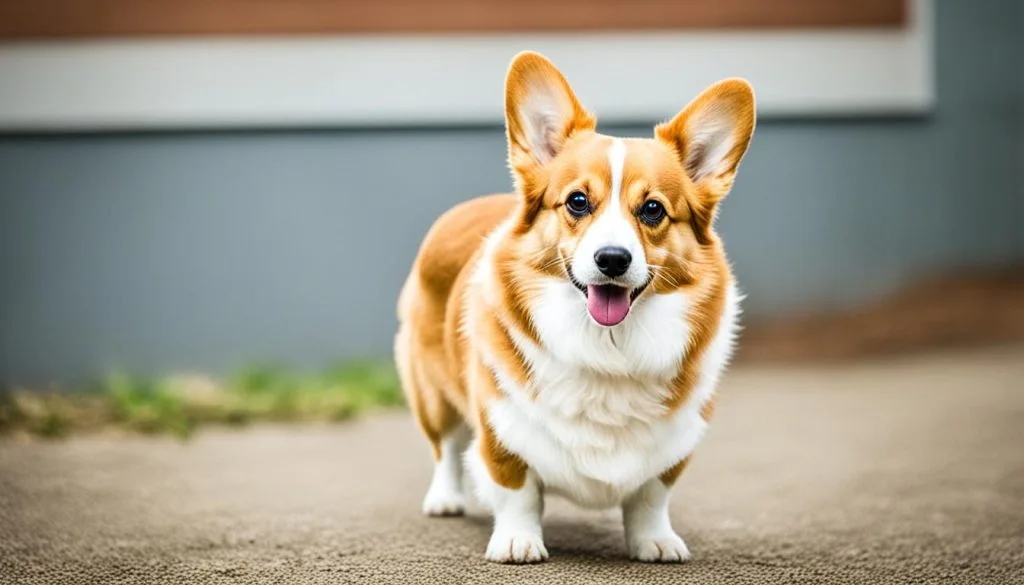 Corgi with Raised Hackles