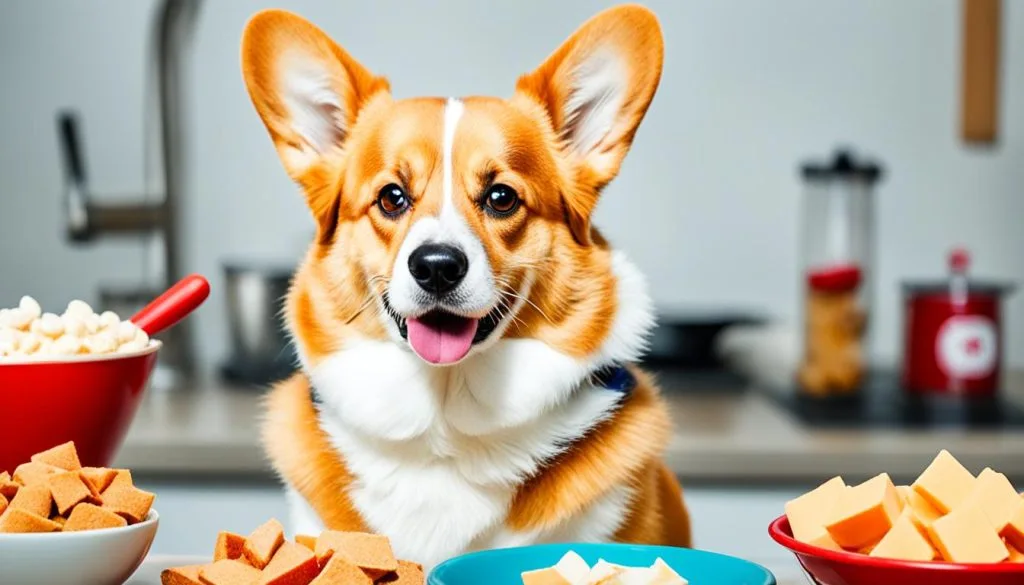 Corgi with food allergies
