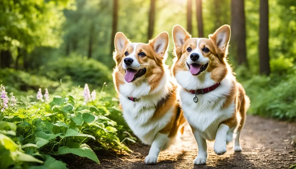 Corgis in their golden years