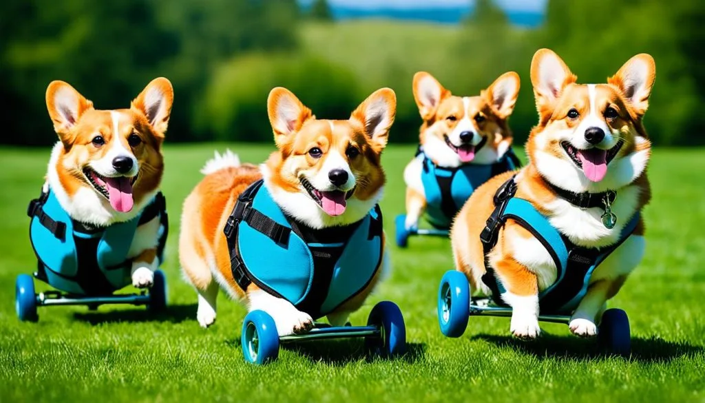 Corgis on Wheels