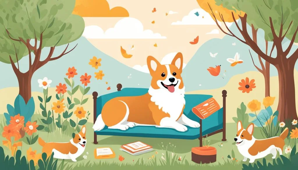 Daily schedule for corgis
