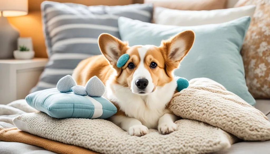 Designated Safe Space for Corgis with Separation Anxiety