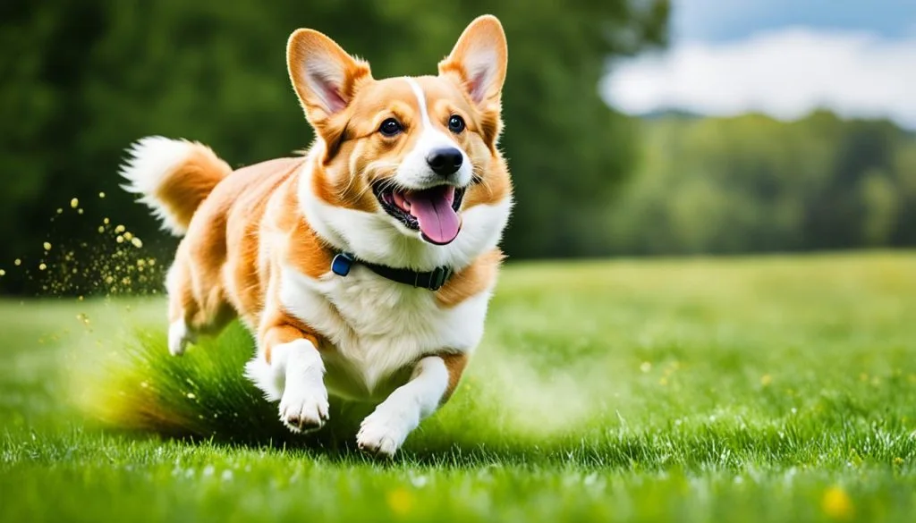 Feeding active corgis