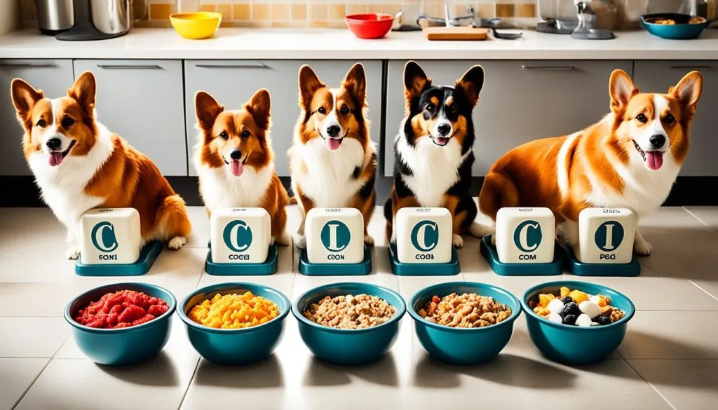 Feeding pets in separate areas