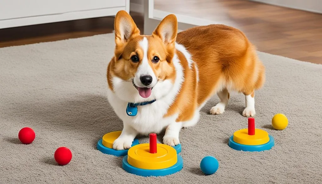 Mental stimulation for Corgis