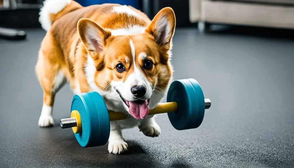 Muscle building exercises for Corgis