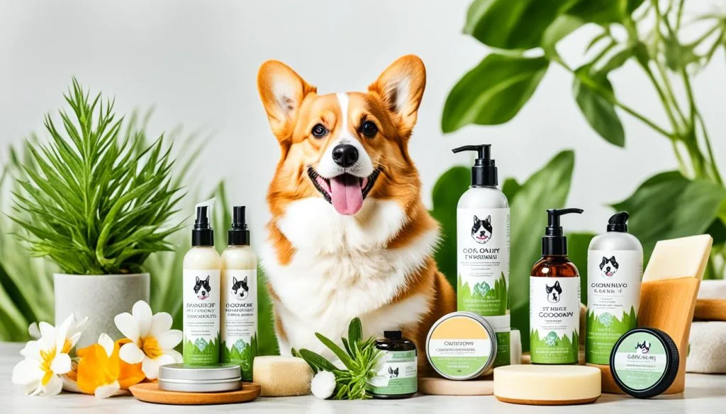 Natural grooming products for Corgis