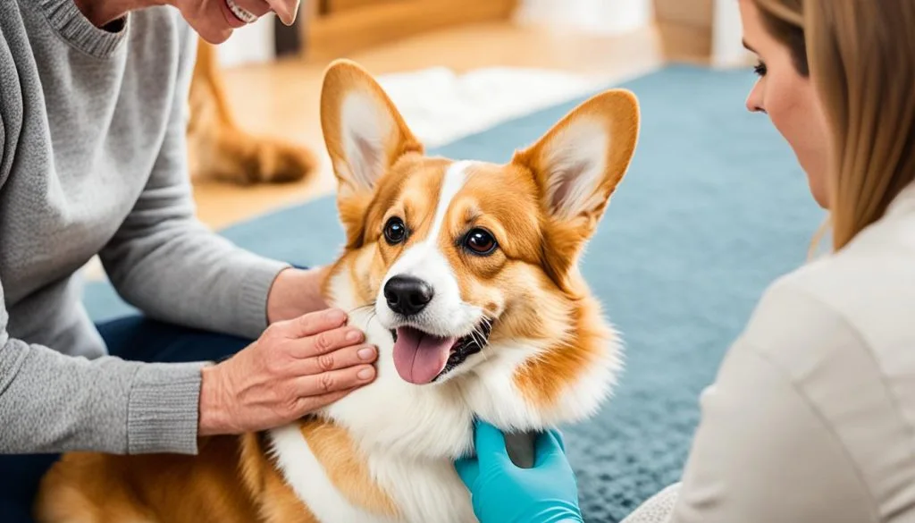 Pembroke Corgi with a health concern