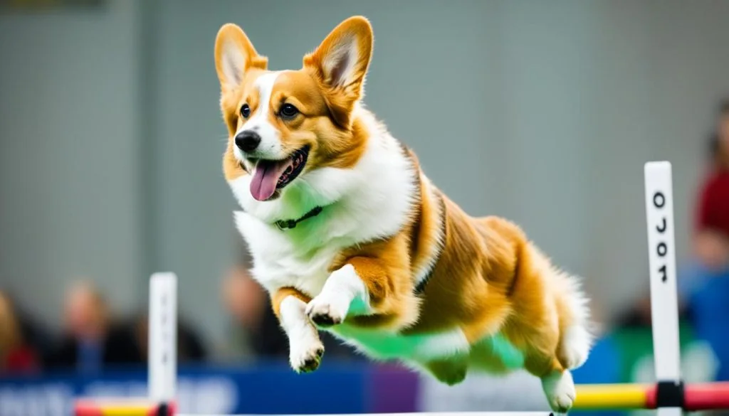 Pembroke Welsh Corgi competition training