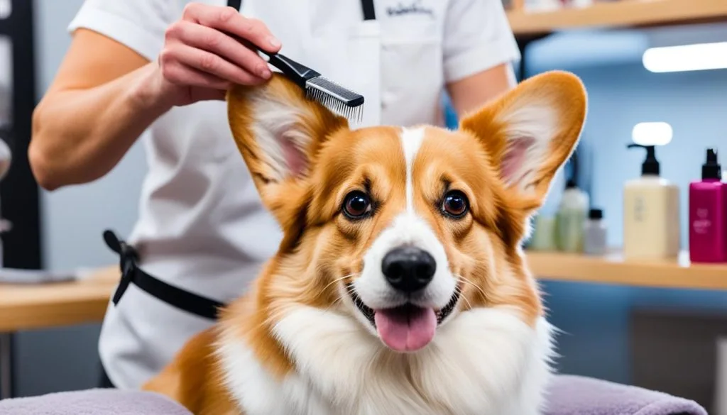 Pembroke Welsh Corgi grooming