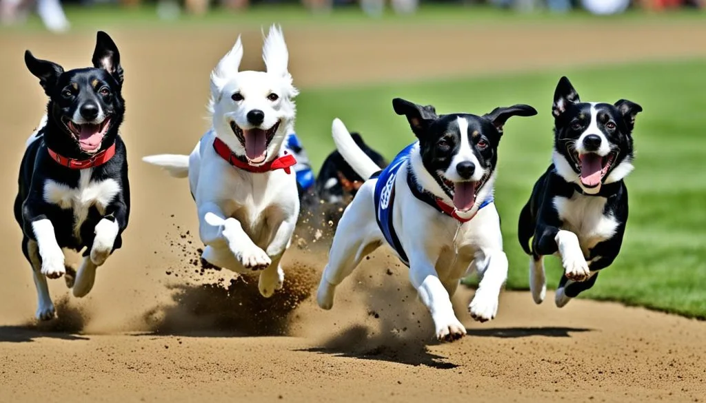 Pembroke Welsh Dog Racing