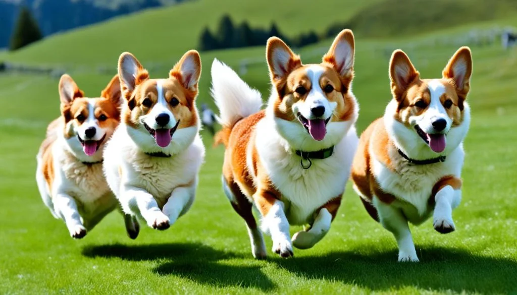 Pembroke and Cardigan Welsh Corgis