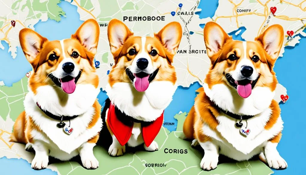 Pembroke and Cardigan Welsh Corgis
