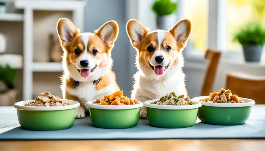 Portion control for Corgi puppies