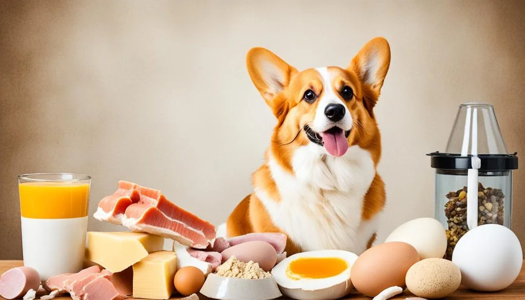 Protein-rich diet for Corgis