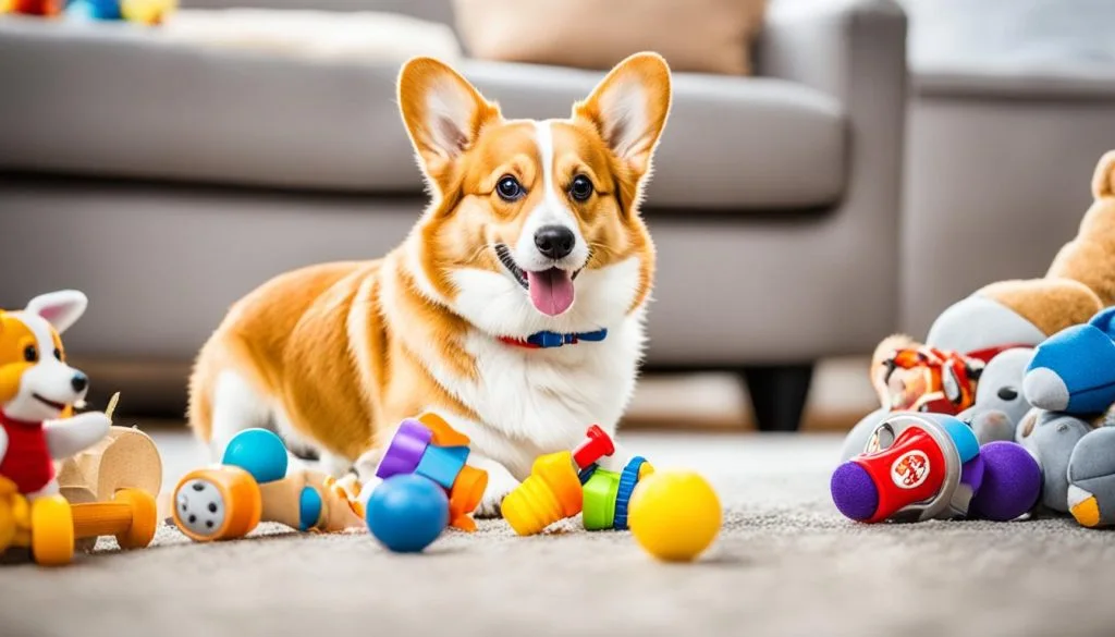 Redirecting Corgi's attention