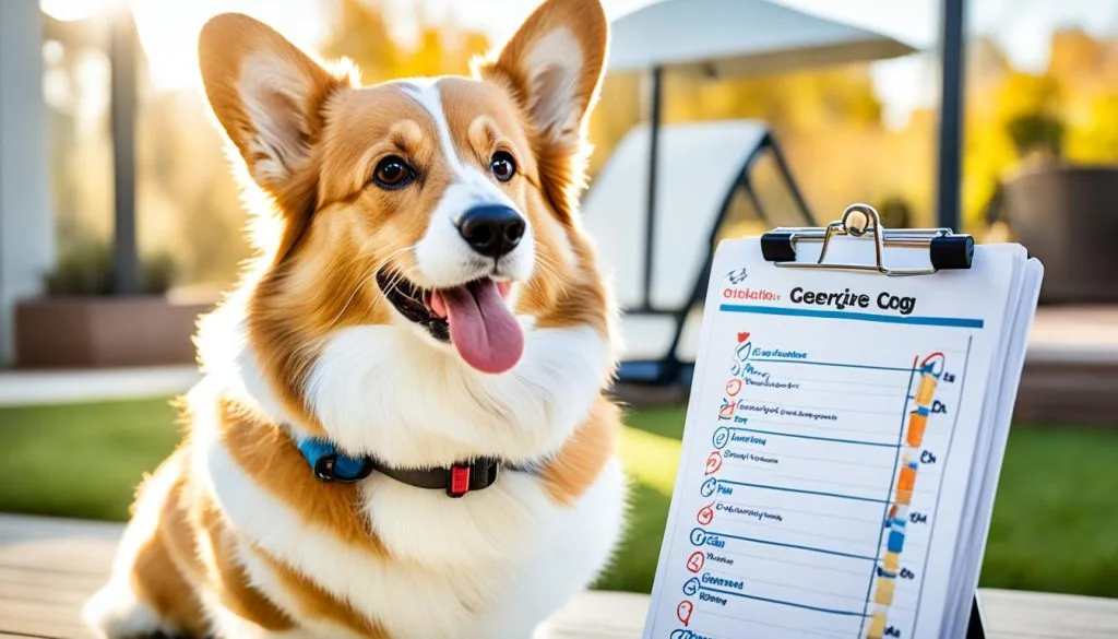 Senior Corgi Exercise Checklist
