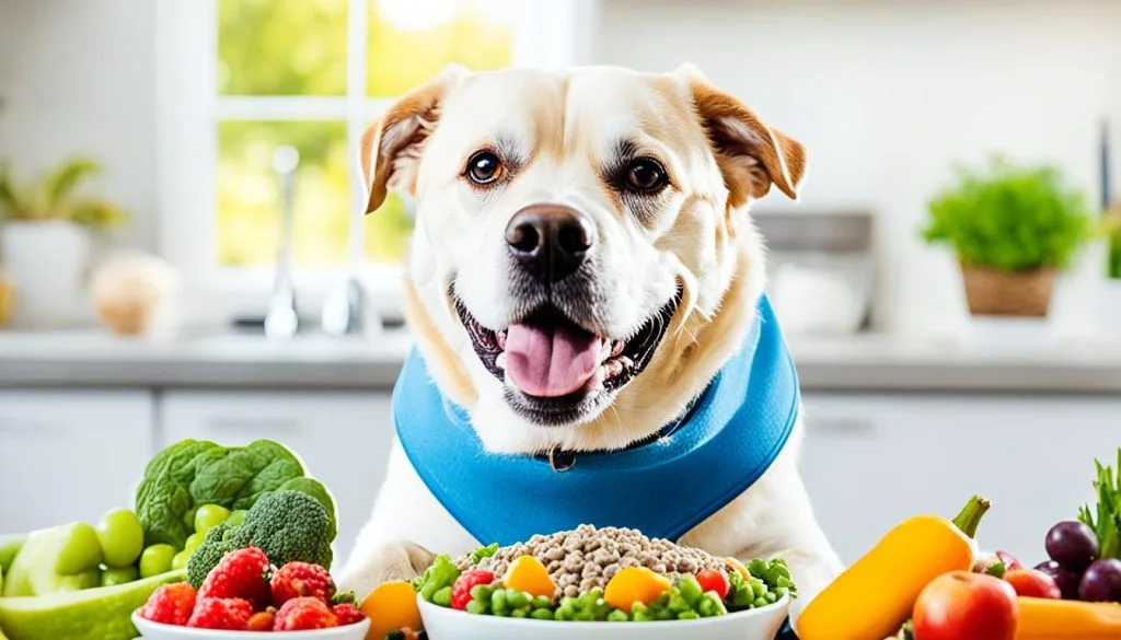 Senior Dog Eating