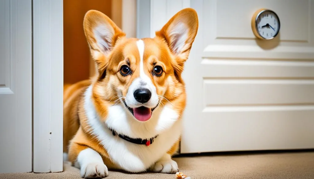 Signs of Corgi separation anxiety
