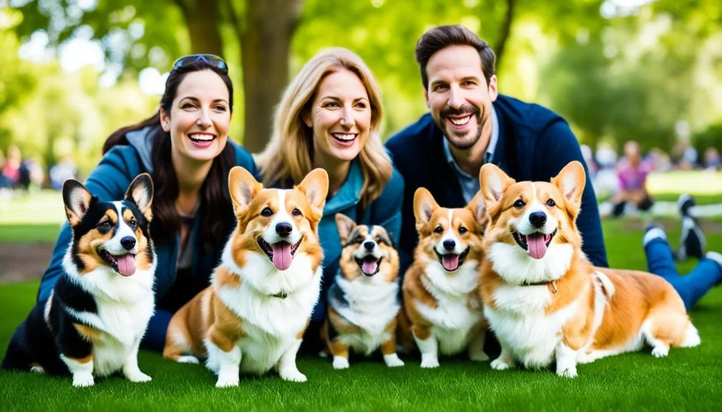Socializing Corgis with people